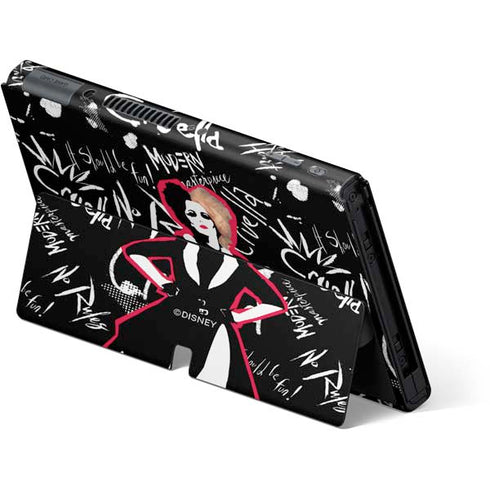 Disney Cruella (2021) Animated Pattern Nintendo Switch OLED (2021) Skin
